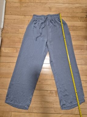 Relaxed Straight-Leg Women’s Pants in Slate Blue